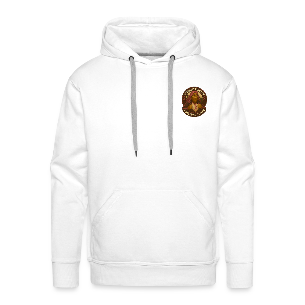 Men’s Premium Hoodie - Where Myth Meets Mission (F/B) (RETRO) - white