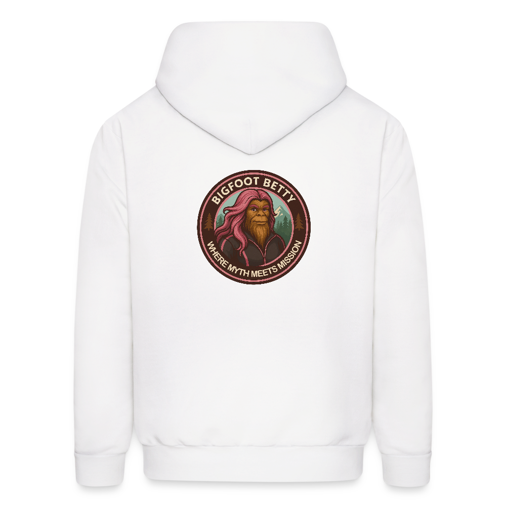 Men's Hoodie - Where Myth Meets Mission (F/B) (RETRO) - white