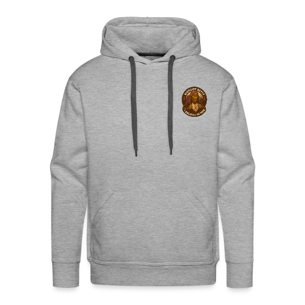 Men’s Premium Hoodie - Where Myth Meets Mission (F/B) (RETRO) - heather grey