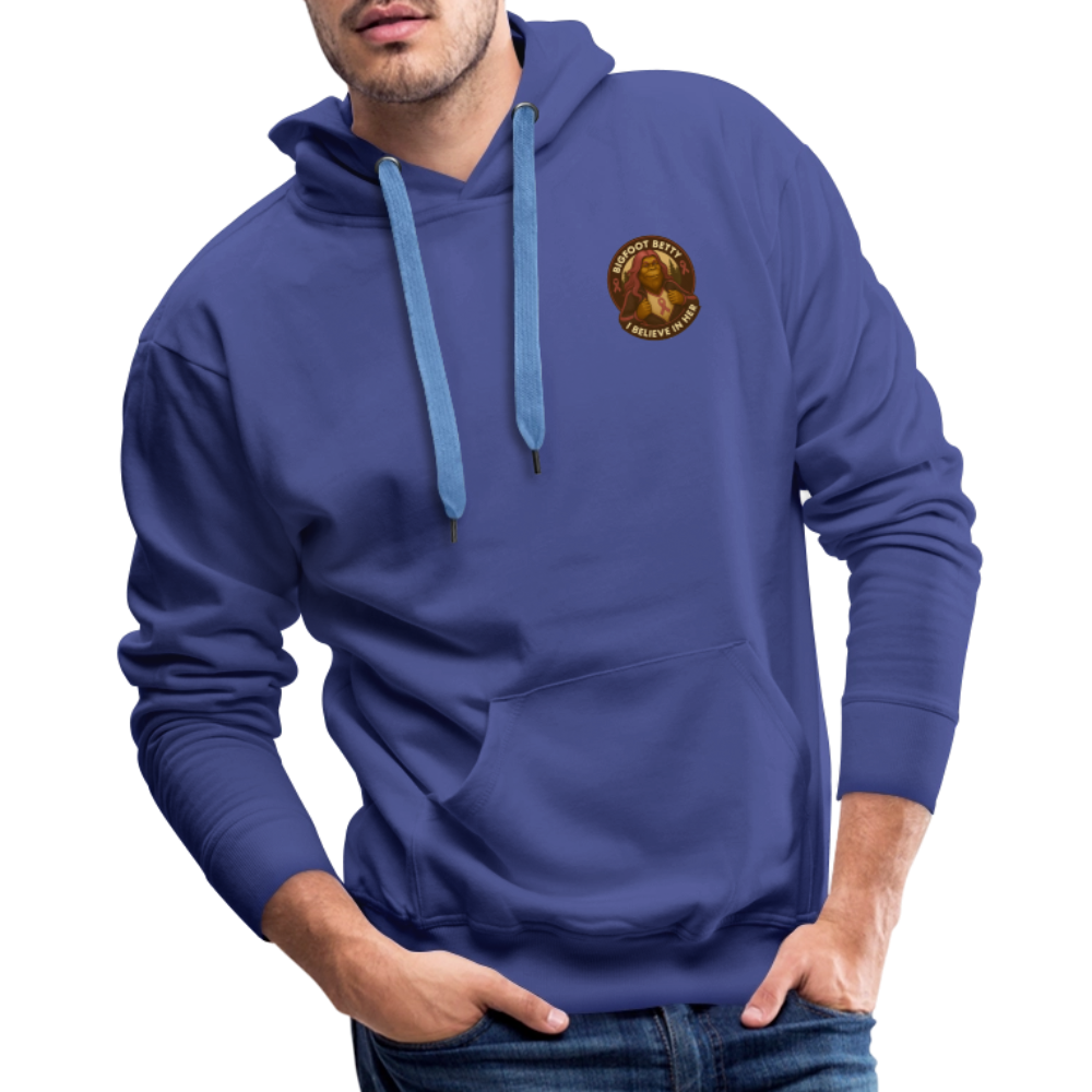 Men’s Premium Hoodie - Where Myth Meets Mission (F/B) (RETRO) - royal blue