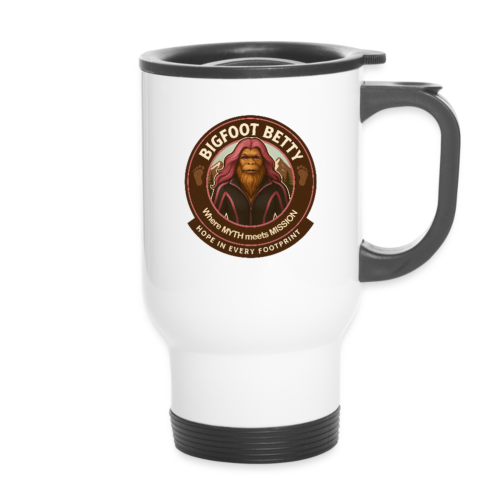 Travel Mug - Hope in Every Footprint (RETRO) - white