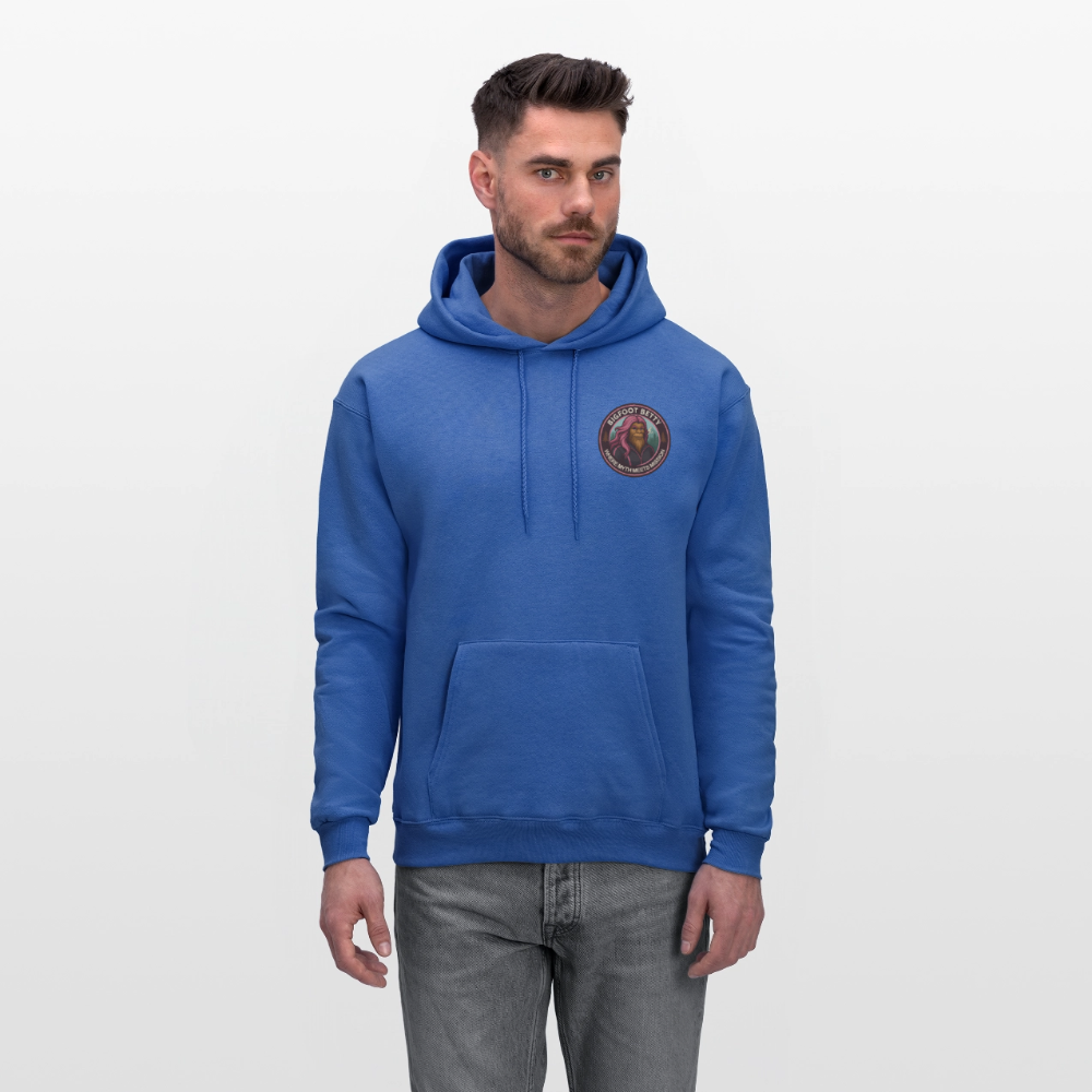 Men's Hoodie - Where Myth Meets Mission (F/B) (RETRO) - royal blue