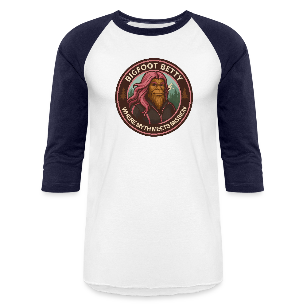 Baseball T-Shirt - Where Myth Meets Mission (RETRO) - white/navy