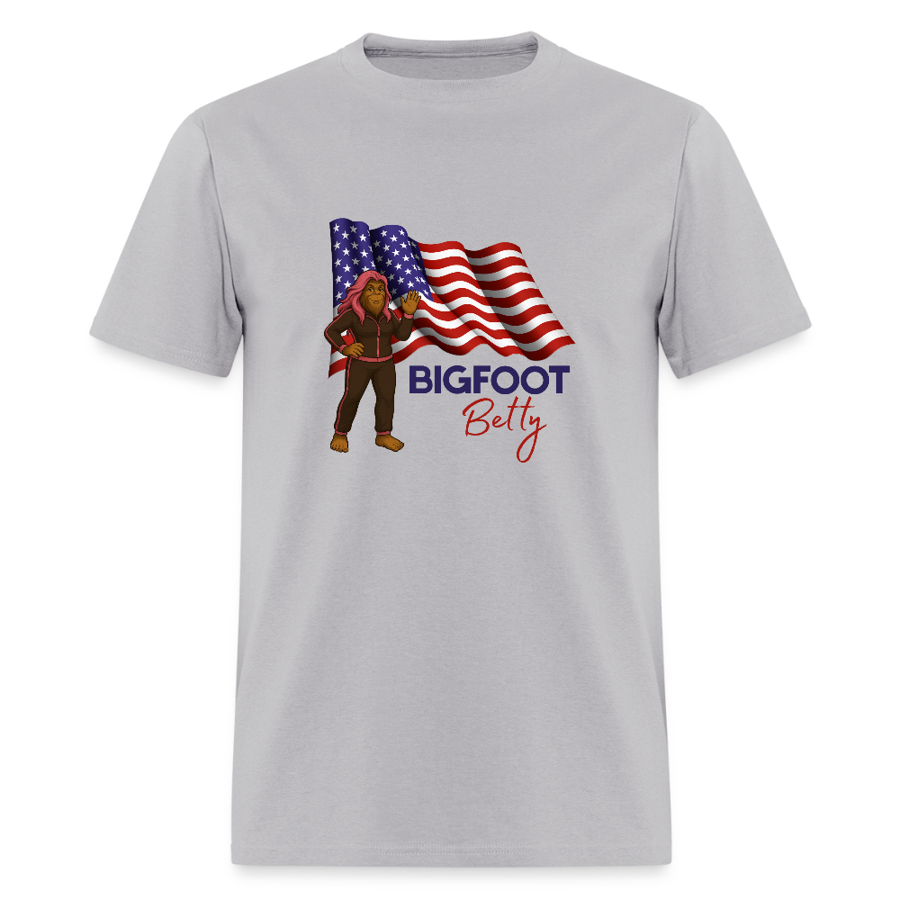 BFB July 4 -Waving Flag Unisex Classic T-Shirt - gravel 