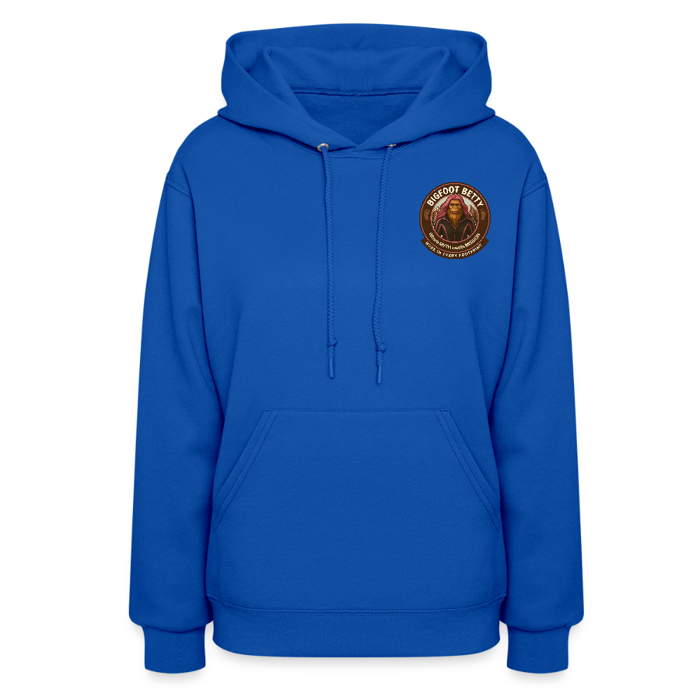 Women's Hoodie - Hope in Every Footprint (F/B) (RETRO) - royal blue