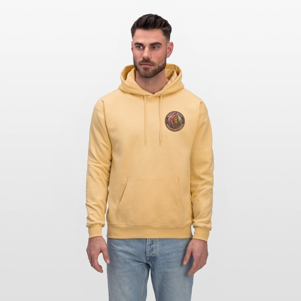 Men's Hoodie - Where Myth Meets Mission (F/B) (RETRO) - light gold 
