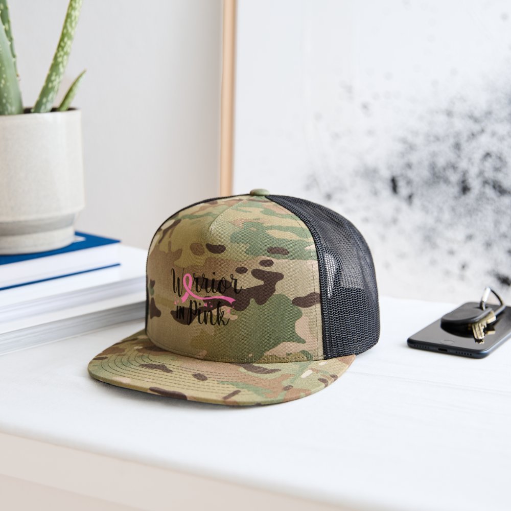 Warrior in Pink Trucker Hat - MultiCam\black