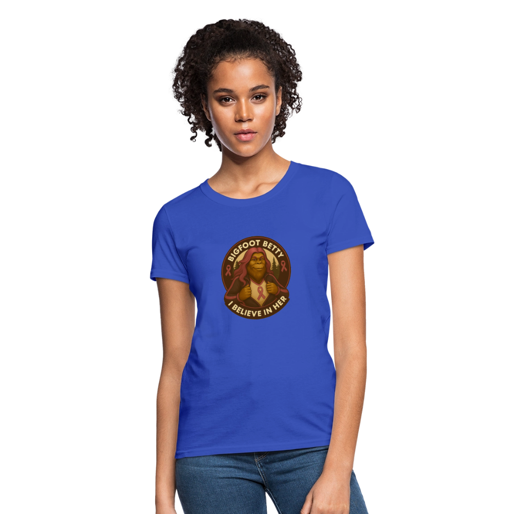 Women's T-Shirt - I Believe In Her (RETRO) - royal blue