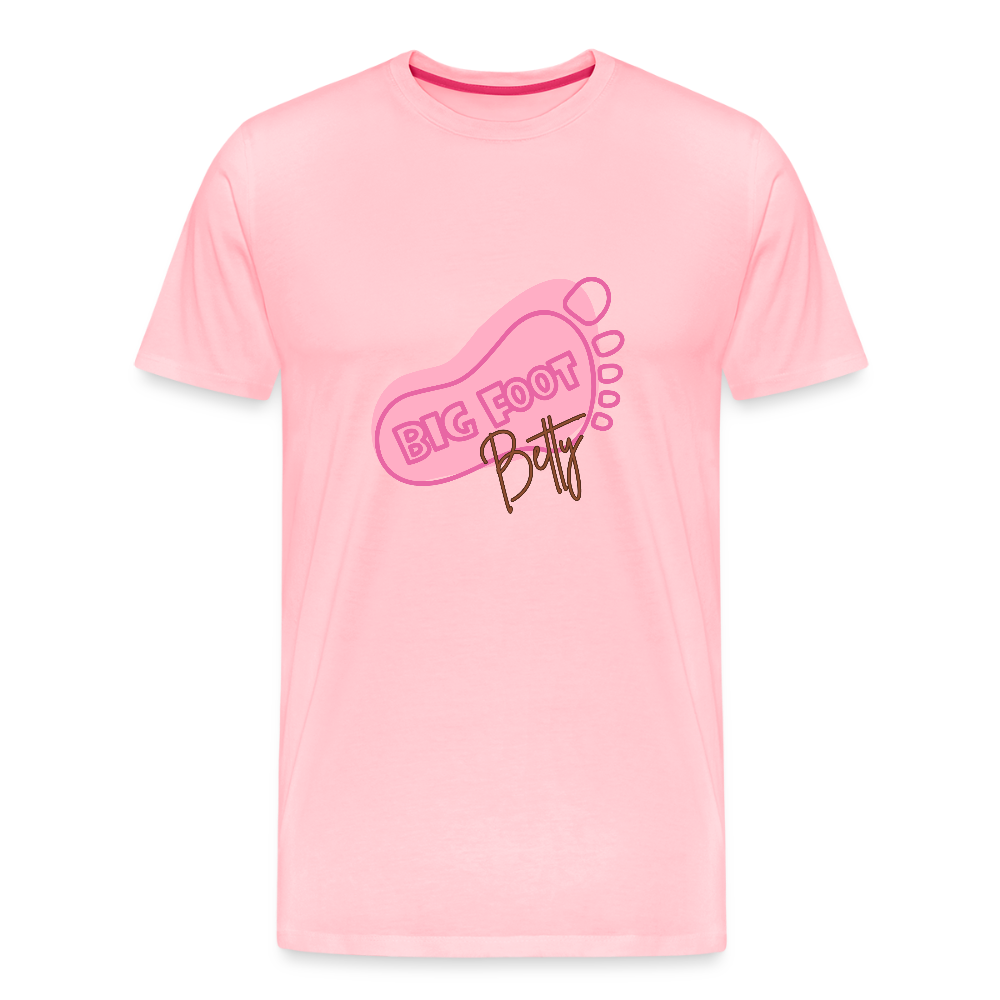 Men's Premium T-Shirt - BFB FootPrint - pink