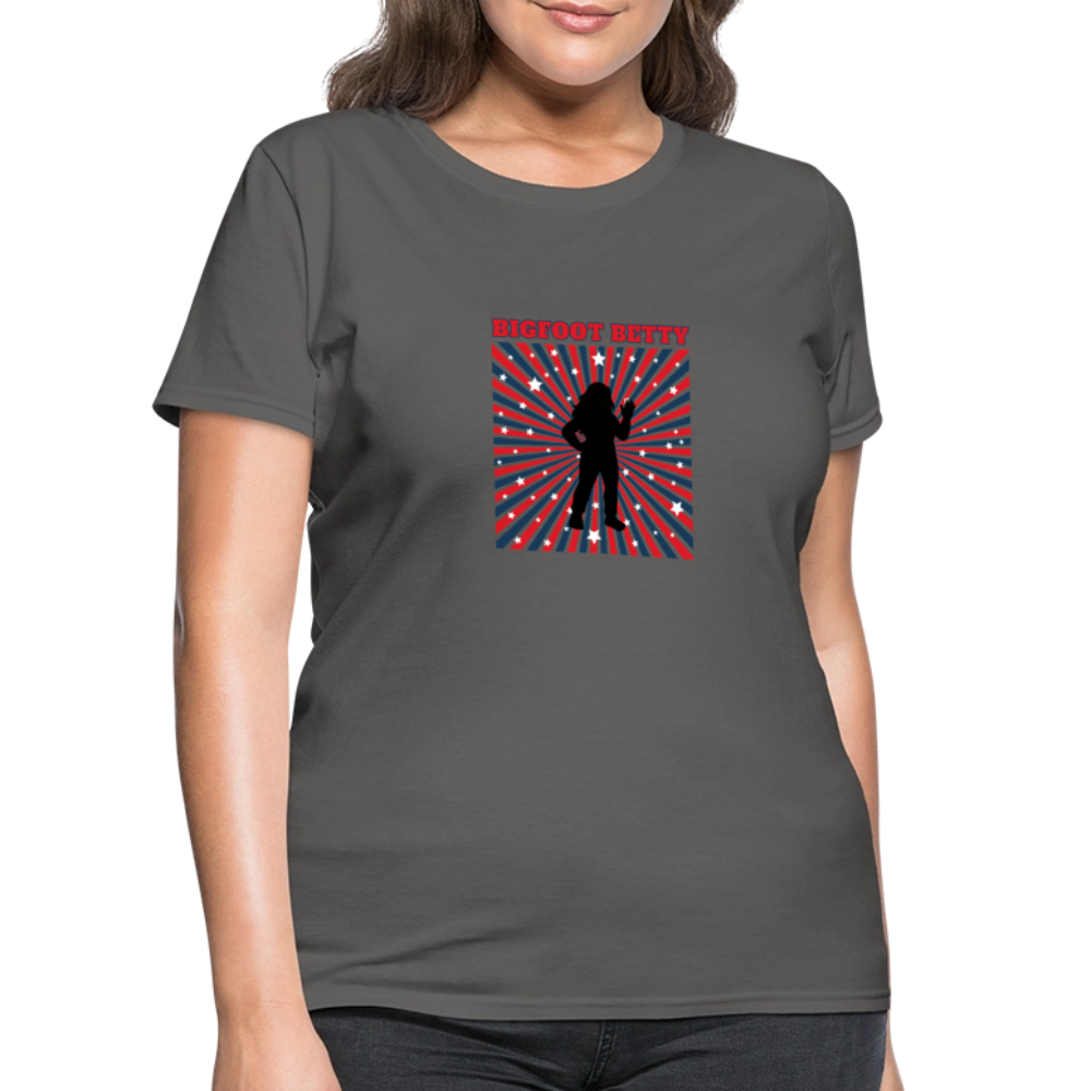 BFB July 4 - Starburst Women's T-Shirt - charcoal