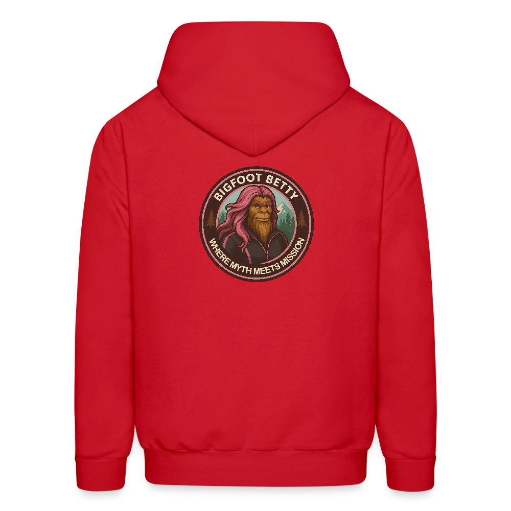 Men's Hoodie - Where Myth Meets Mission (RETRO) - red