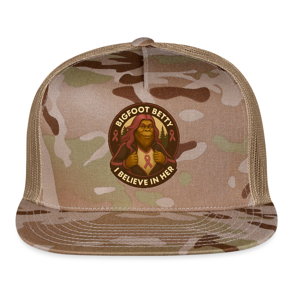 Trucker Hat - I Believe In Her (RETRO) - MultiCam\tan
