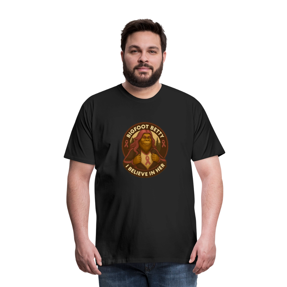 Men's Premium T-Shirt - I Believe In Her (RETRO) - black