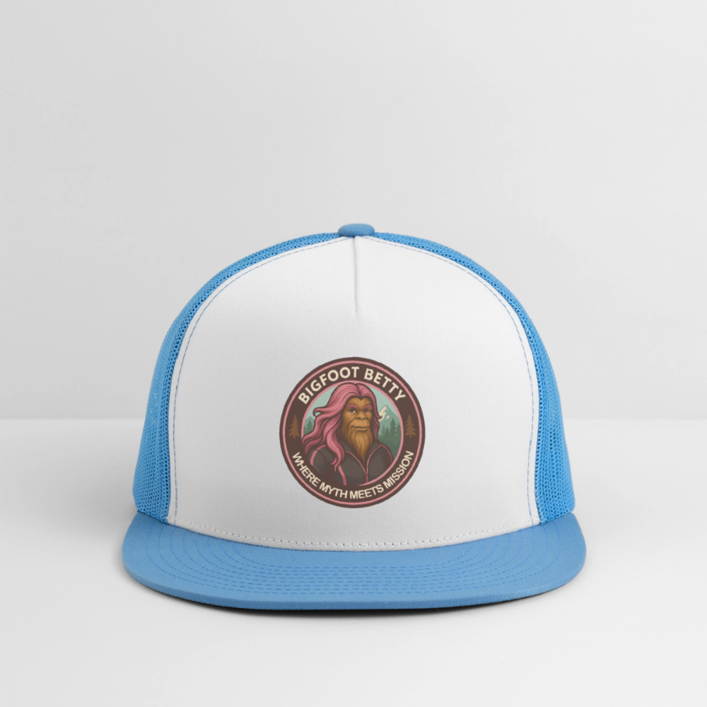 Trucker Hat - Where Myth Meets Mission (RETRO) - white/blue
