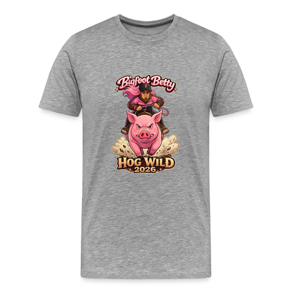 Men's Premium T-Shirt - BFB Hog Wild - HOG - heather gray