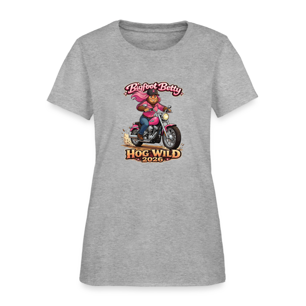 Women's T-Shirt - BFB Hog Wild - MOTORCYCLE - heather gray