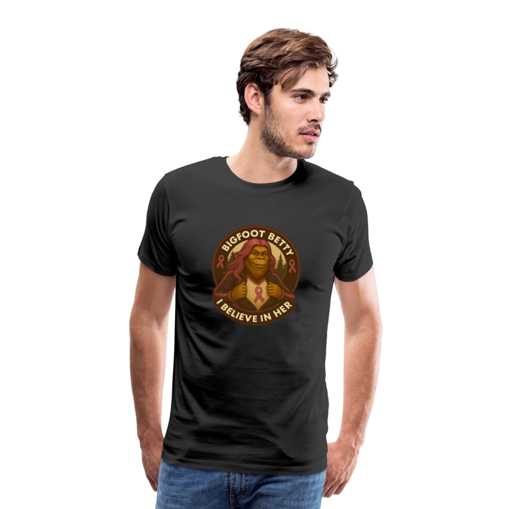 Men's Premium T-Shirt - I Believe In Her (RETRO) - black