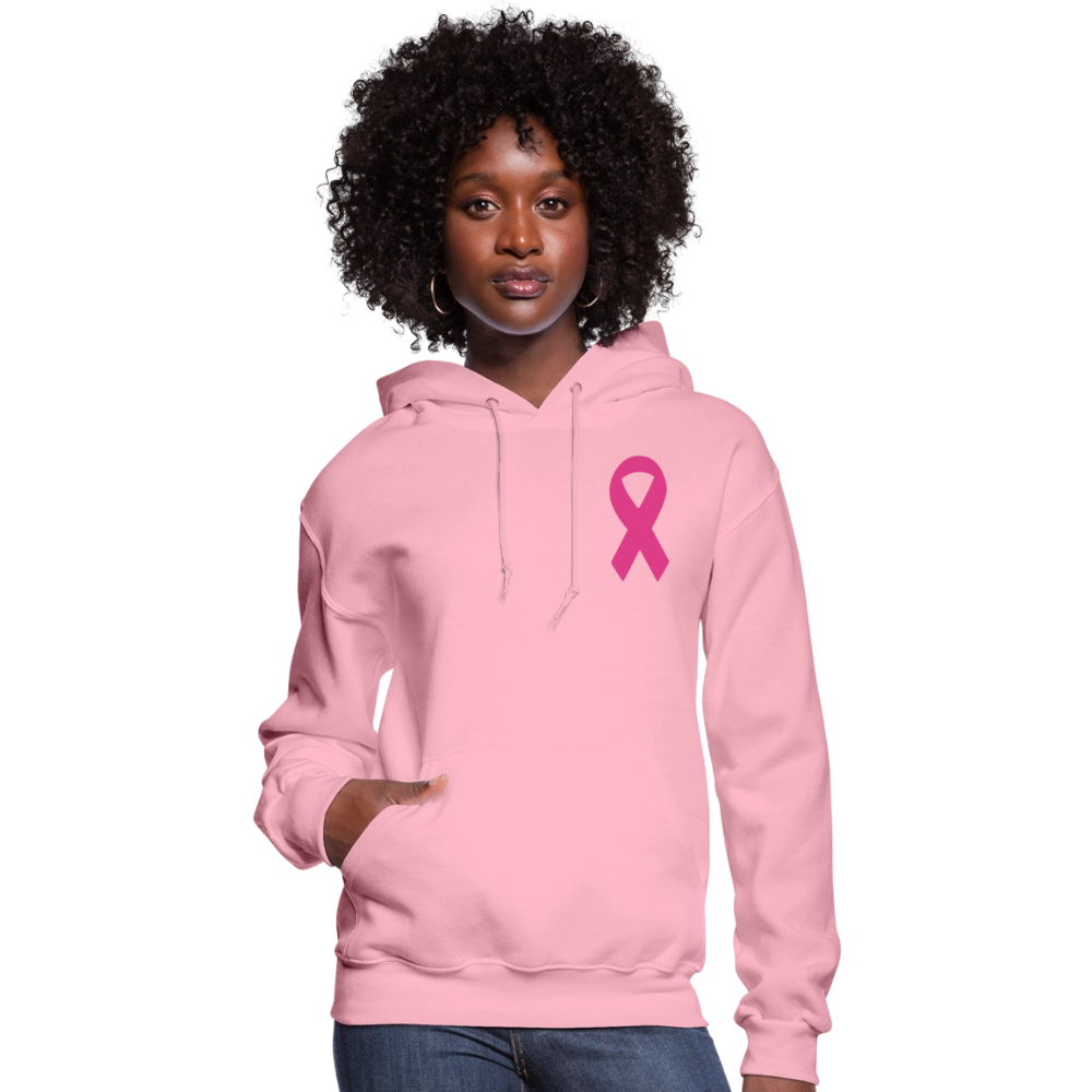 Women's Hoodie - I Believe In Her (F/B) (RETRO) PINK RIBBON - classic pink