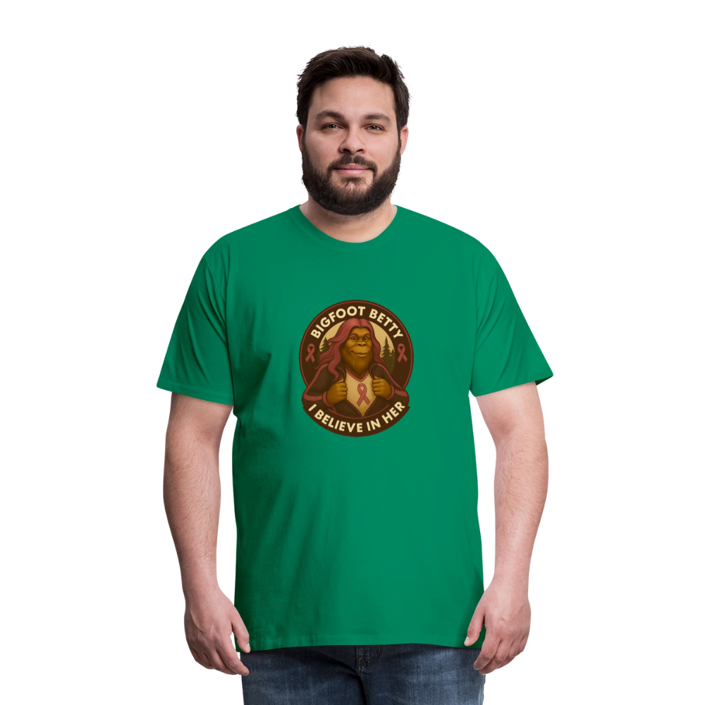 Men's Premium T-Shirt - I Believe In Her (RETRO) - kelly green