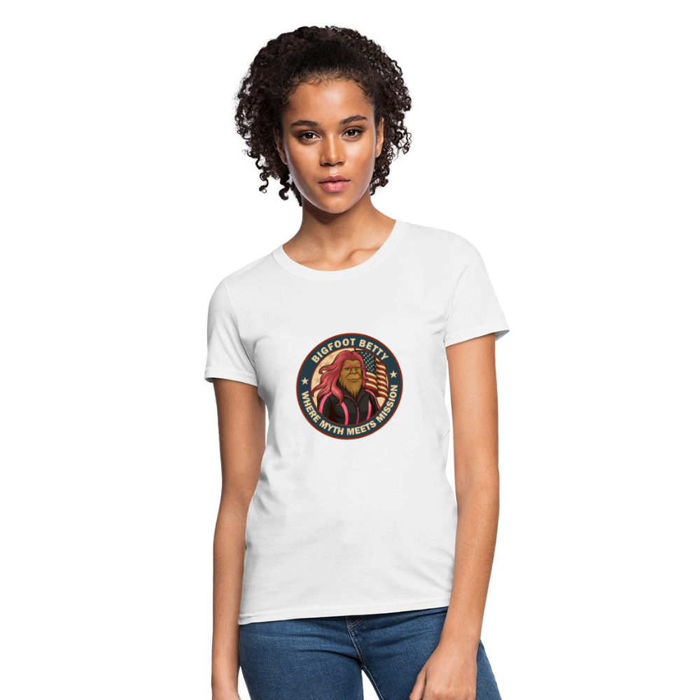 BFB July 4 - Badge Women's T-Shirt - white
