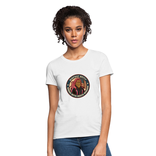BFB July 4 - Badge Women's T-Shirt - white