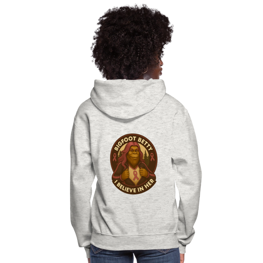 Women's Hoodie - I Believe In Her (RETRO) - heather oatmeal