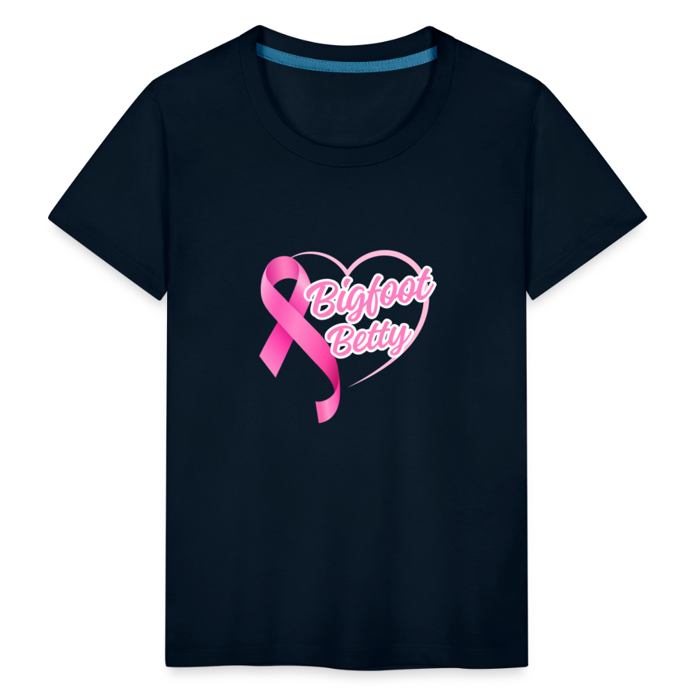 Toddler Premium T-Shirt - BFB Pink Ribbon - deep navy