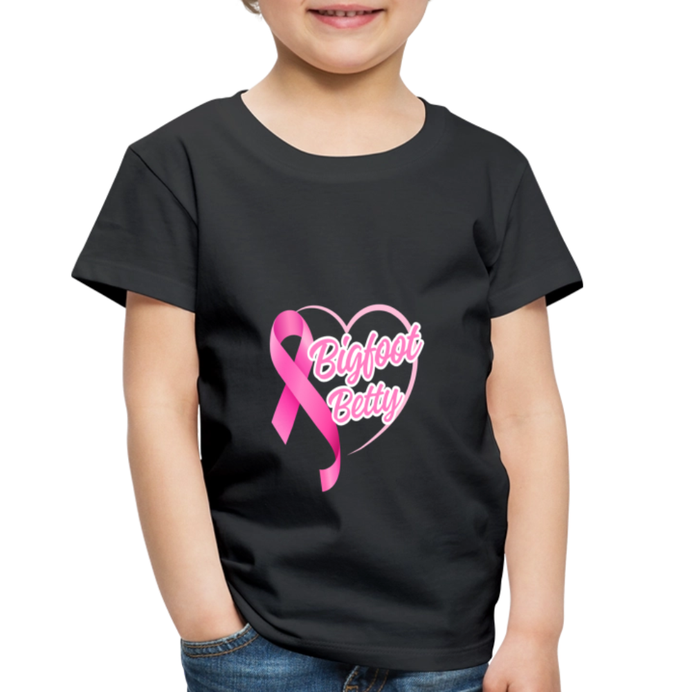 Toddler Premium T-Shirt - BFB Pink Ribbon - black