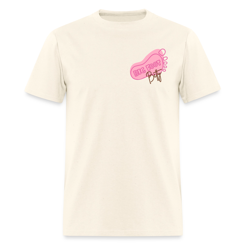 Unisex Classic T-Shirt - BFB FootPrint - sweet cream heather