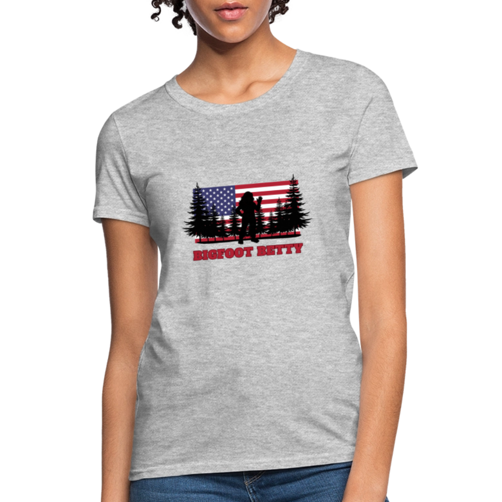 BFB July 4 - Forest Flag Women's T-Shirt - heather gray