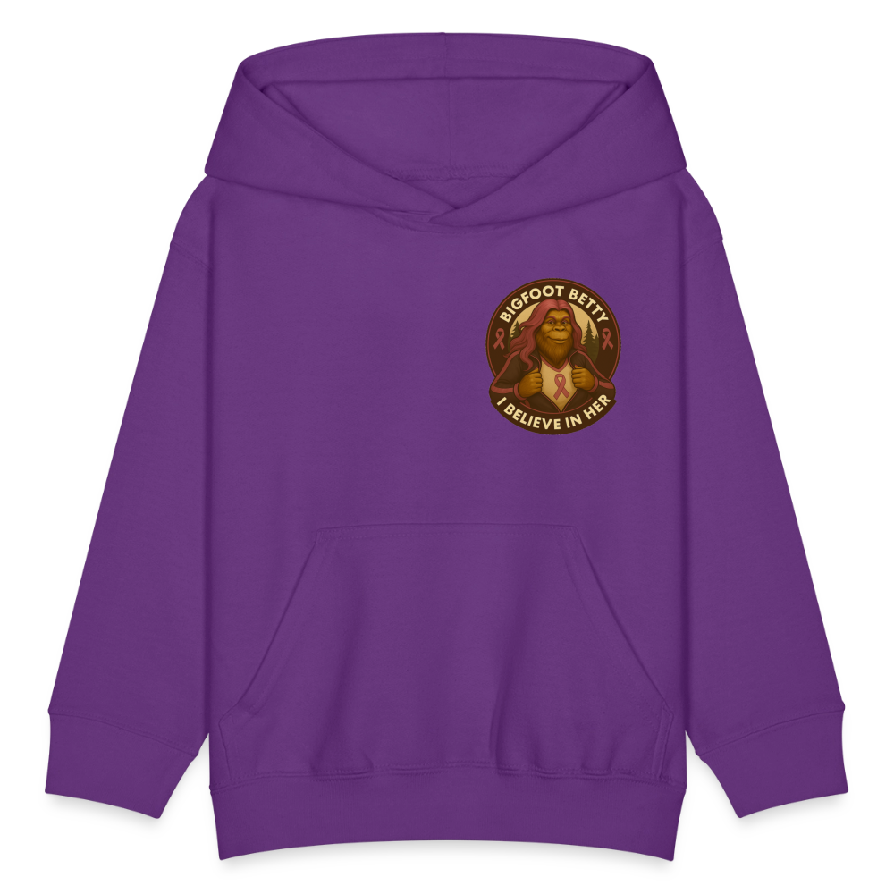 Kids' Hoodie - I Believe In Her (F/B) (RETRO) - purple