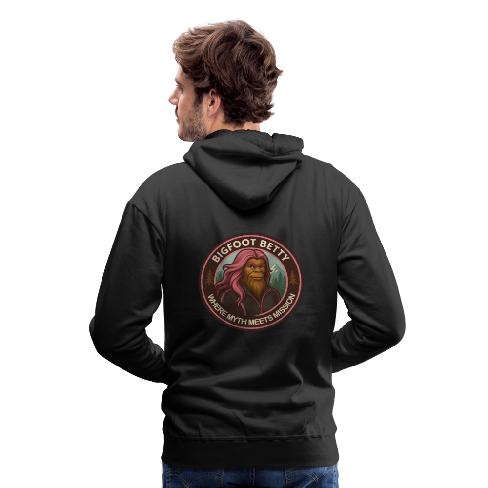 Men’s Premium Hoodie - Where Myth Meets Mission  (RETRO) - black