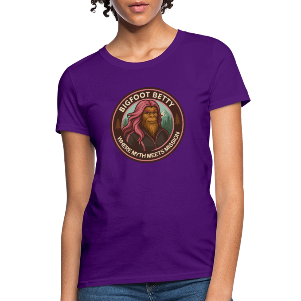 Women's T-Shirt - Where Myth Meets Mission (RETRO) - purple