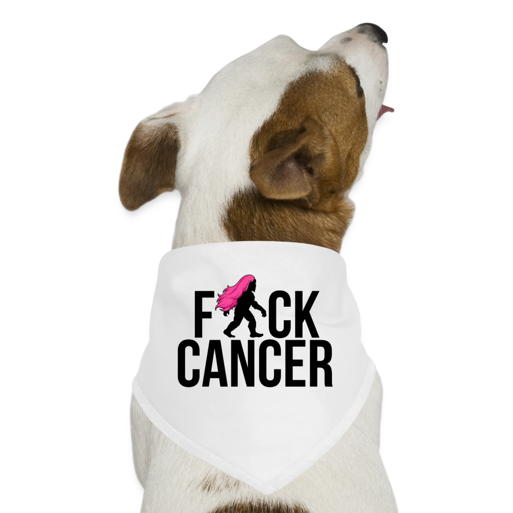 Dog Bandana - FK Cancer - white