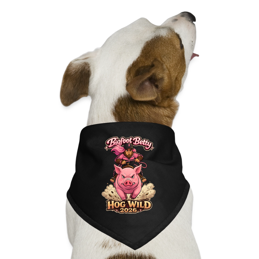 Dog Bandana - BFB Hog Wild - HOG - black