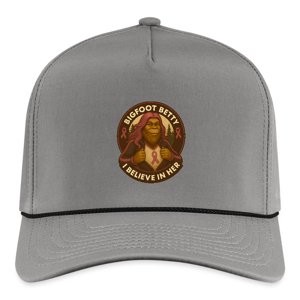 Rope Cap - I Believe In Her (RETRO) - gray/black
