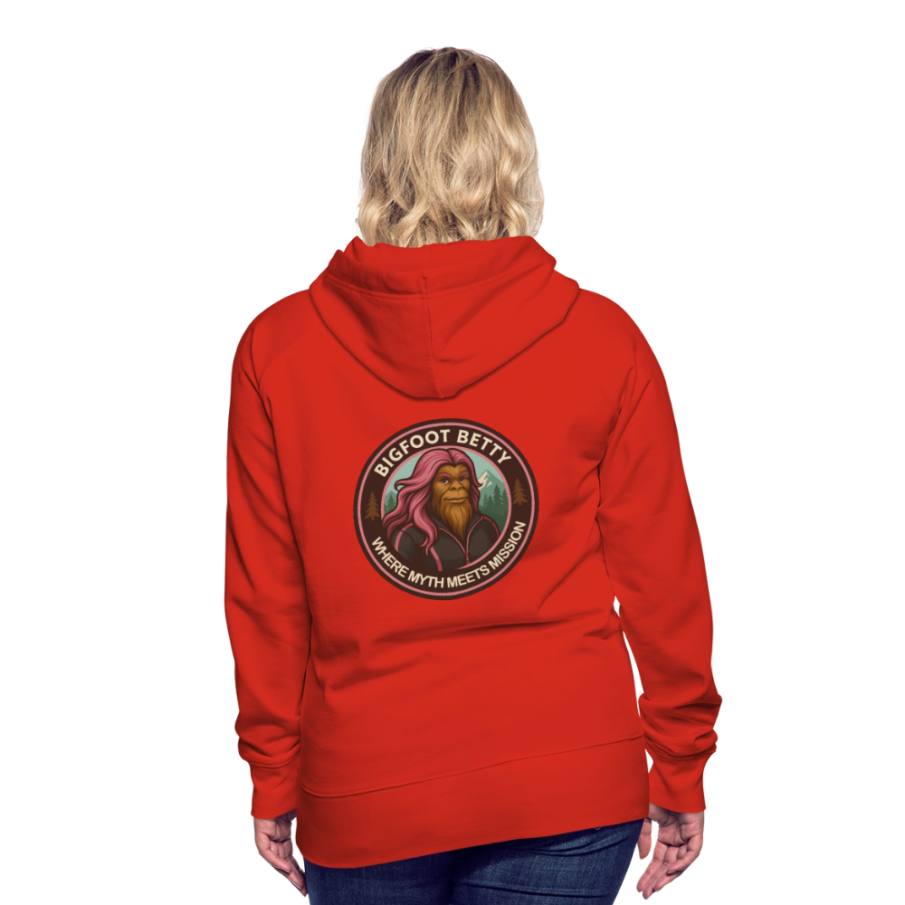 Women’s Premium Hoodie - Where Myth Meets Mission (RETRO) - red
