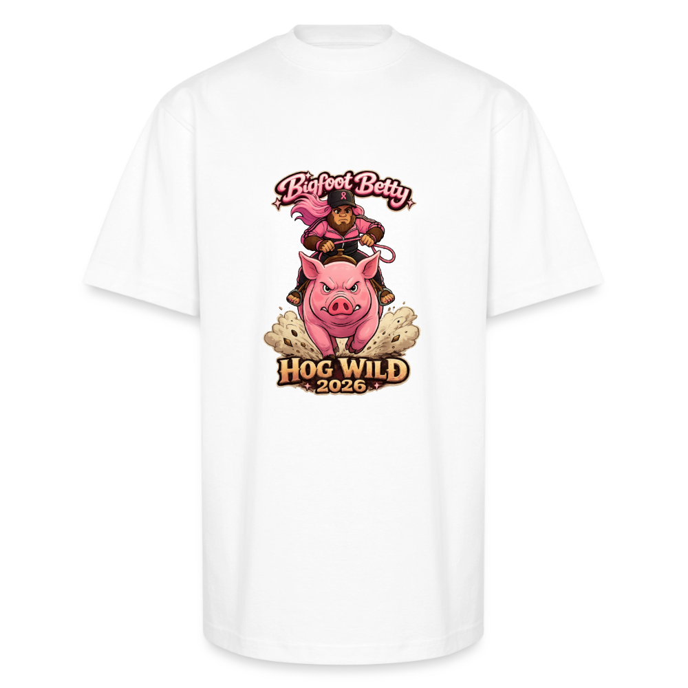 Unisex Oversized Heavyweight T-Shirt - BFB Hog Wild - HOG - white