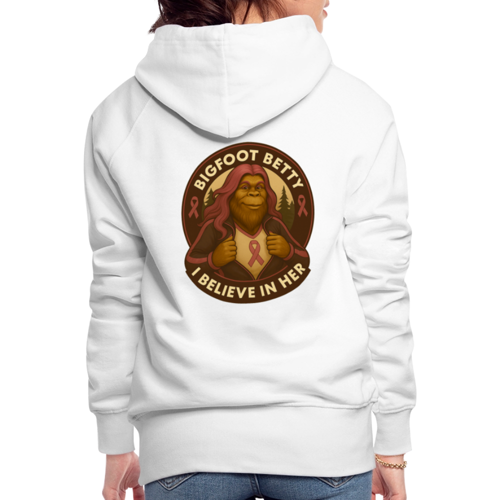 Women’s Premium Hoodie - I Believe In Her (RETRO) - white