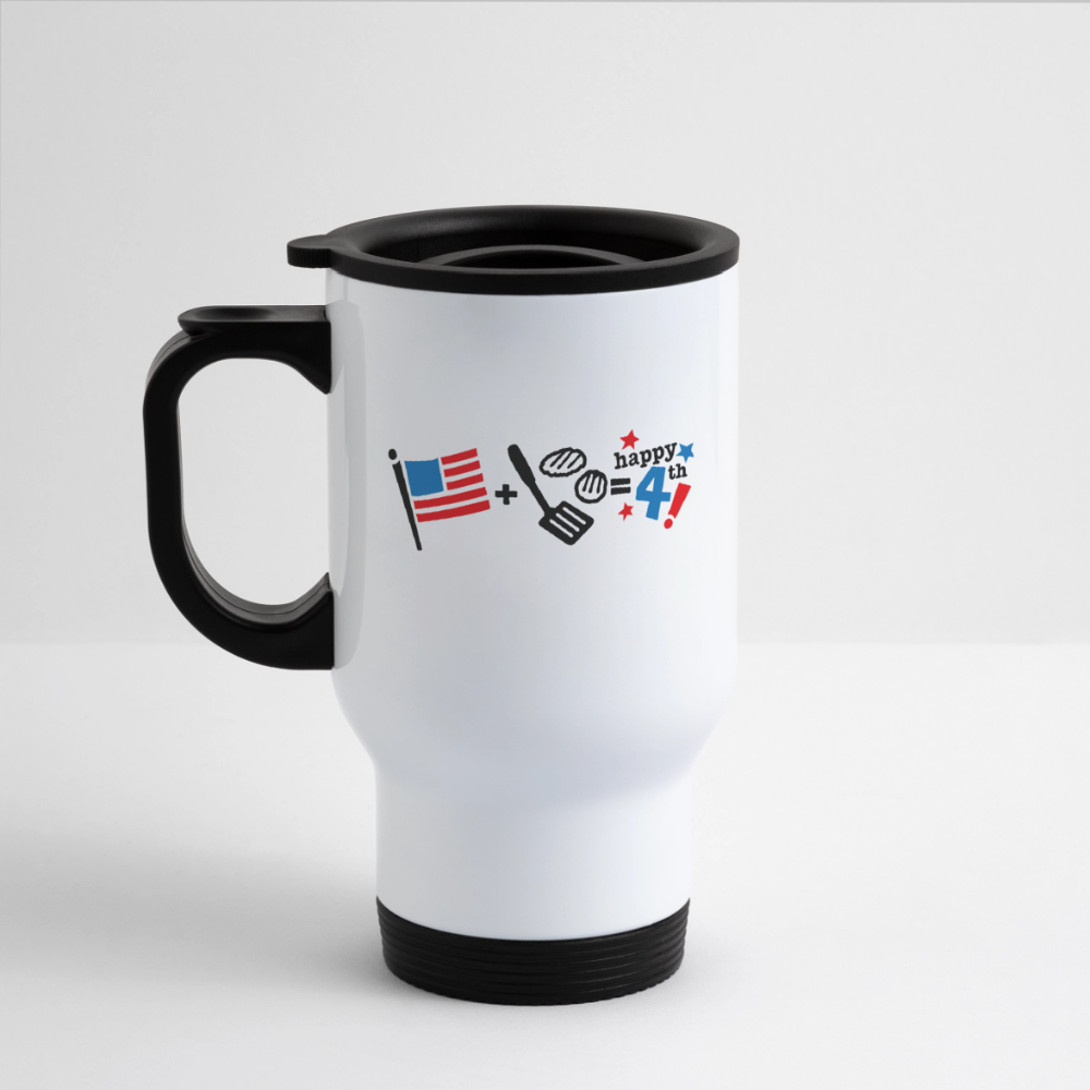 BFB July 4 - Starburst Travel Mug - white