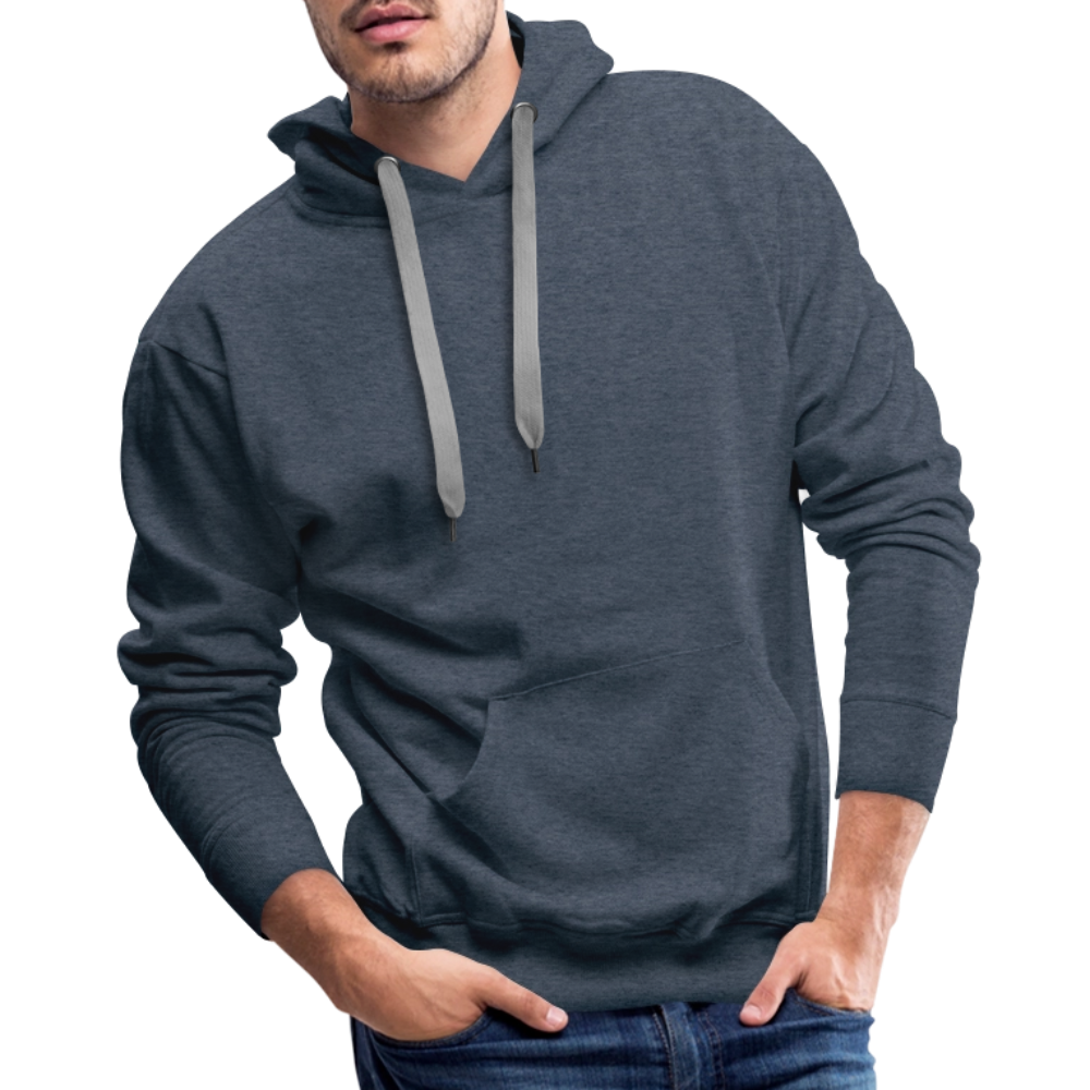Men’s Premium Hoodie - Where Myth Meets Mission (RETRO) - heather denim