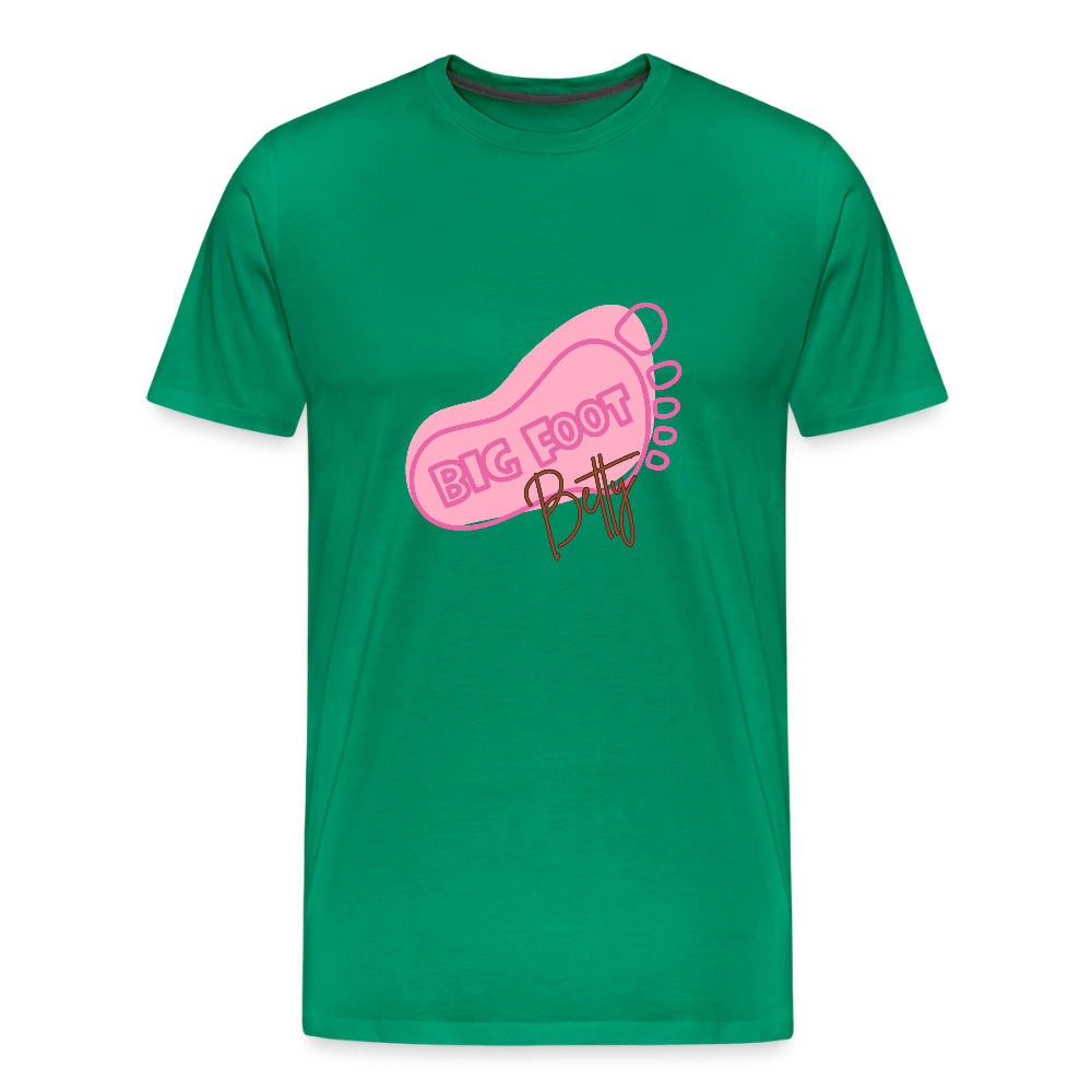 Men's Premium T-Shirt - BFB FootPrint - kelly green