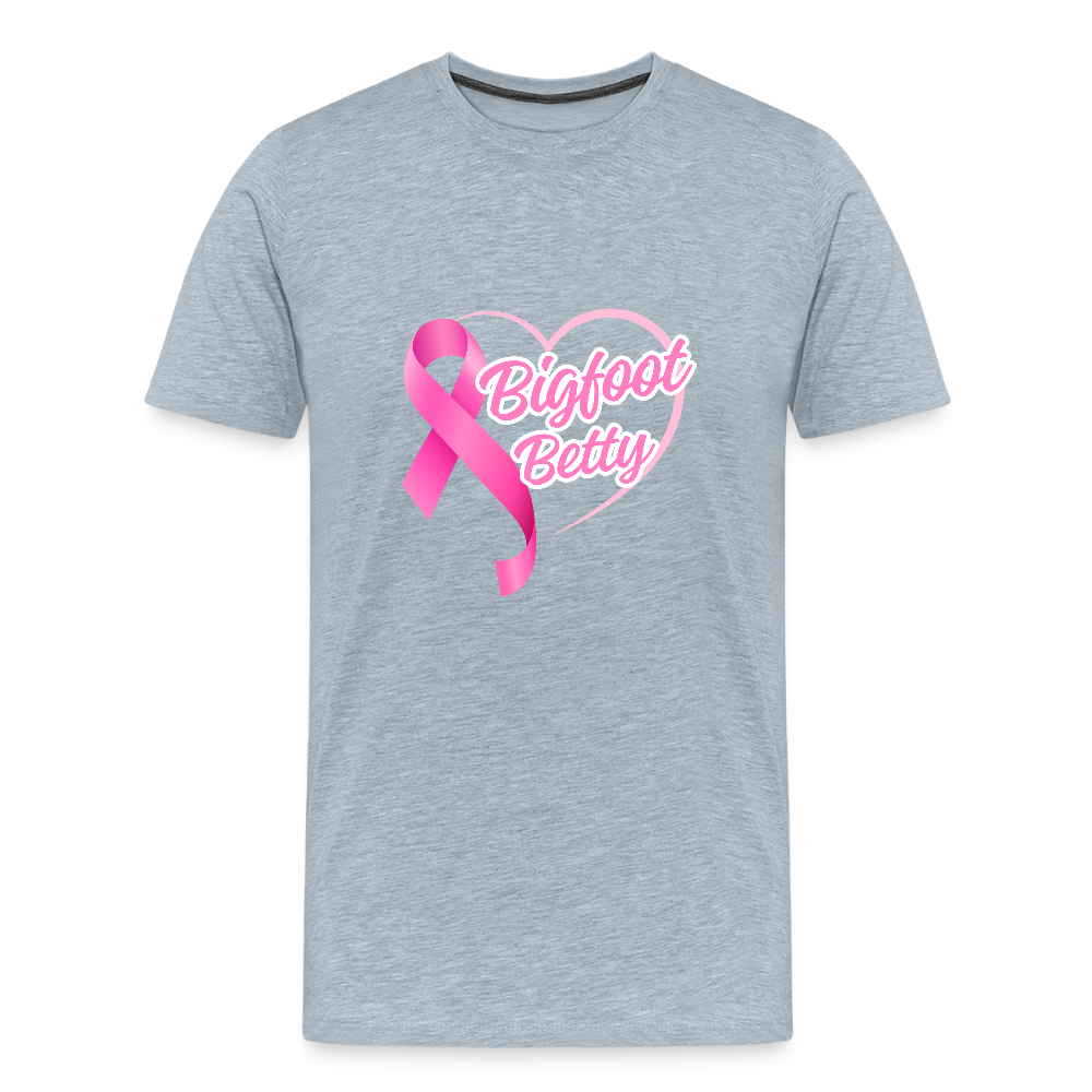 Men's Premium T-Shirt -BFB Pink Ribbon - heather ice blue