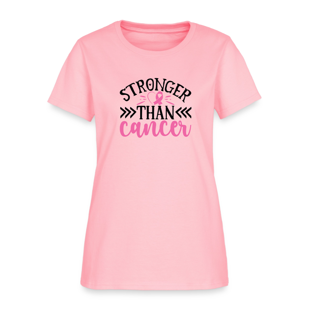 Women's Stronger Than Cancer T-Shirt - pink
