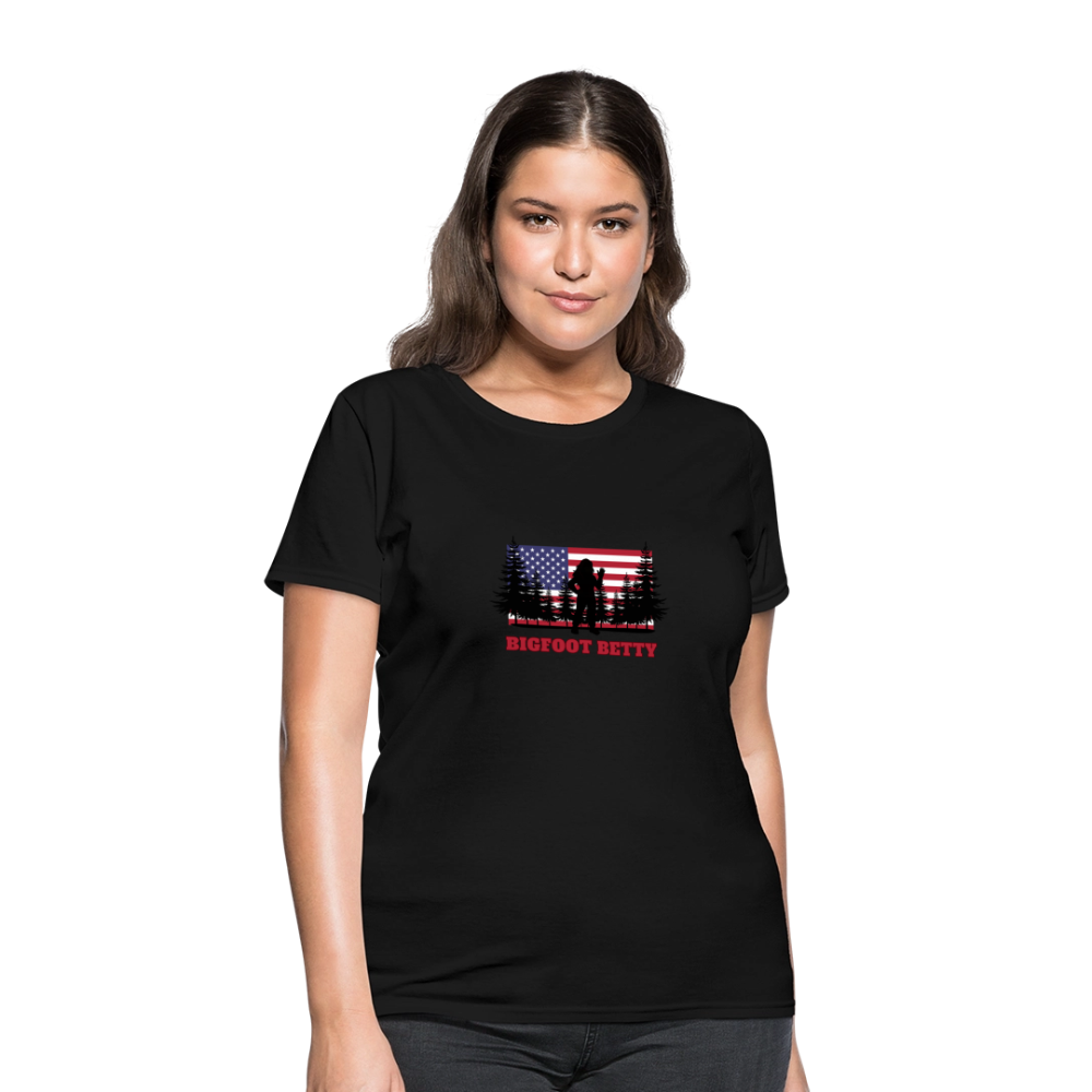 BFB July 4 - Forest Flag Women's T-Shirt - black