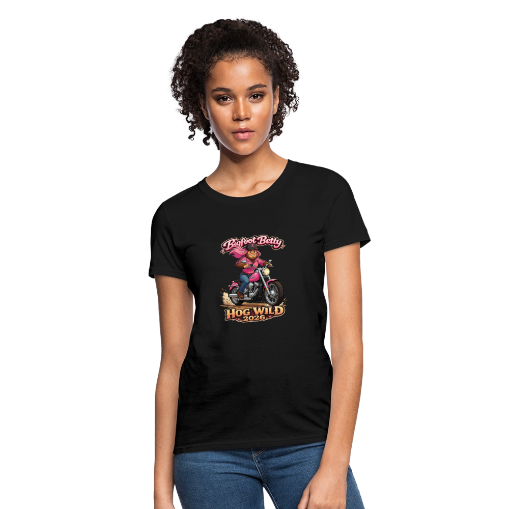 Women's T-Shirt - BFB Hog Wild - MOTORCYCLE - black