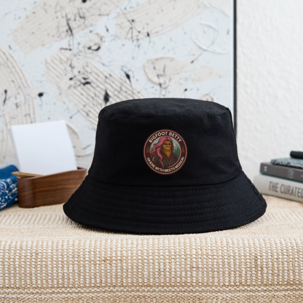 Kid's Bucket Hat - Where Myth Meets Mission (RETRO) - black