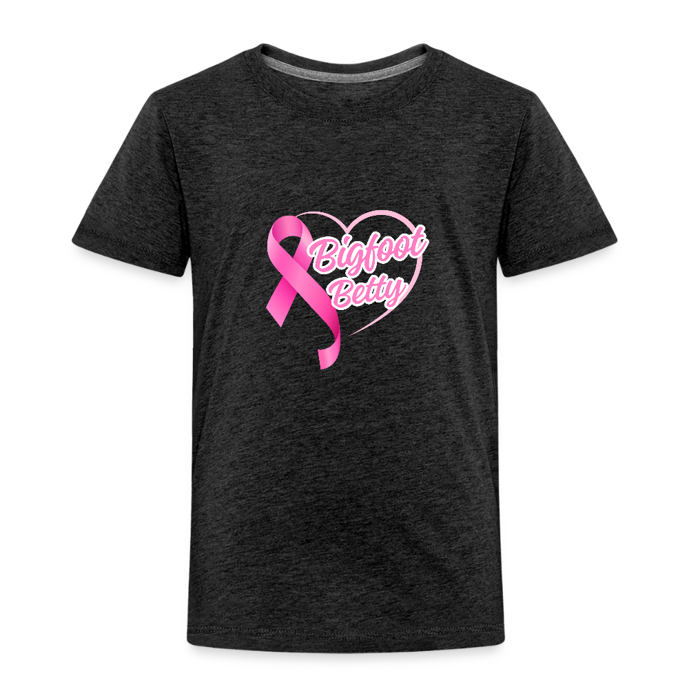 Toddler Premium T-Shirt - BFB Pink Ribbon - charcoal grey