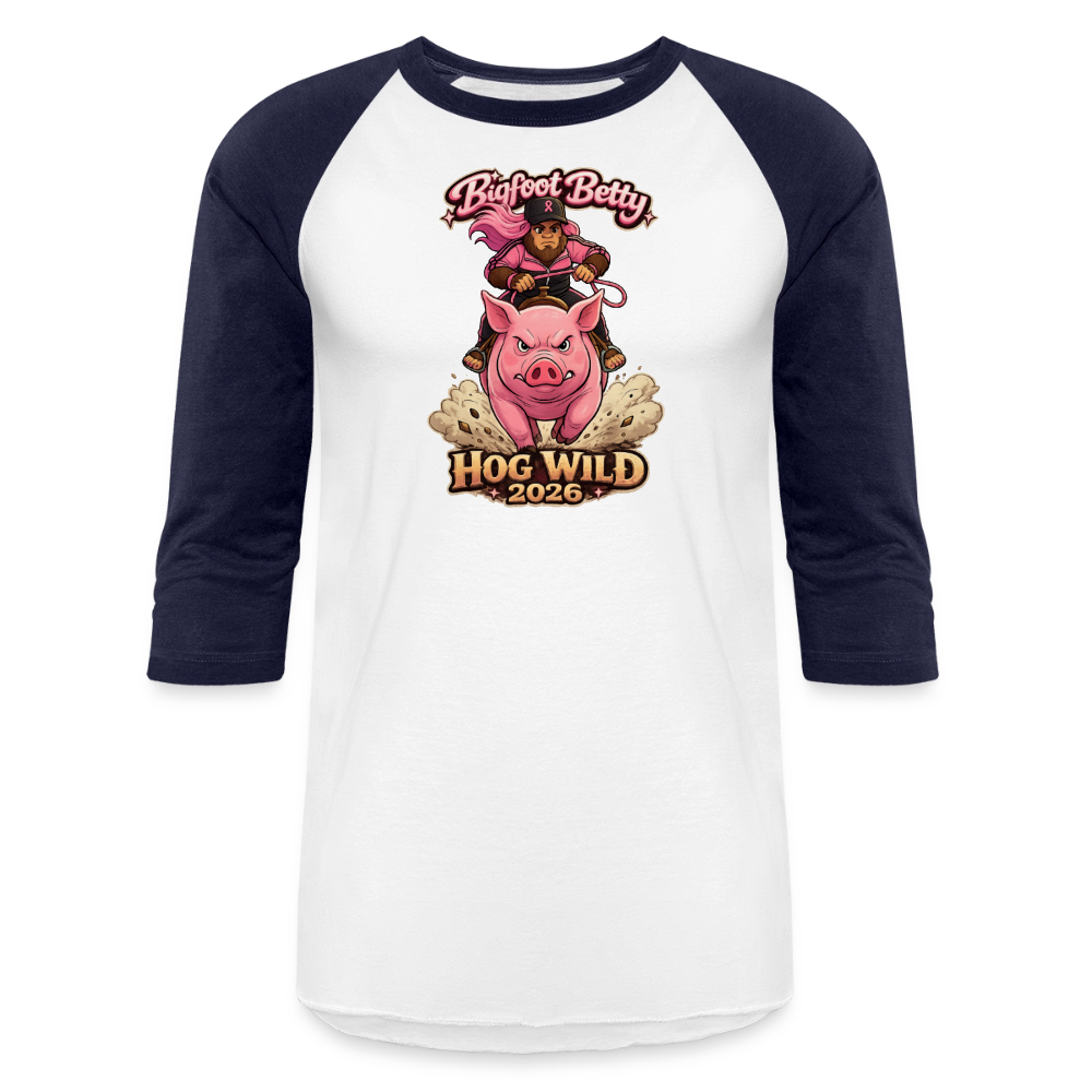 Baseball T-Shirt - BFB Hog Wild - HOG - white/navy