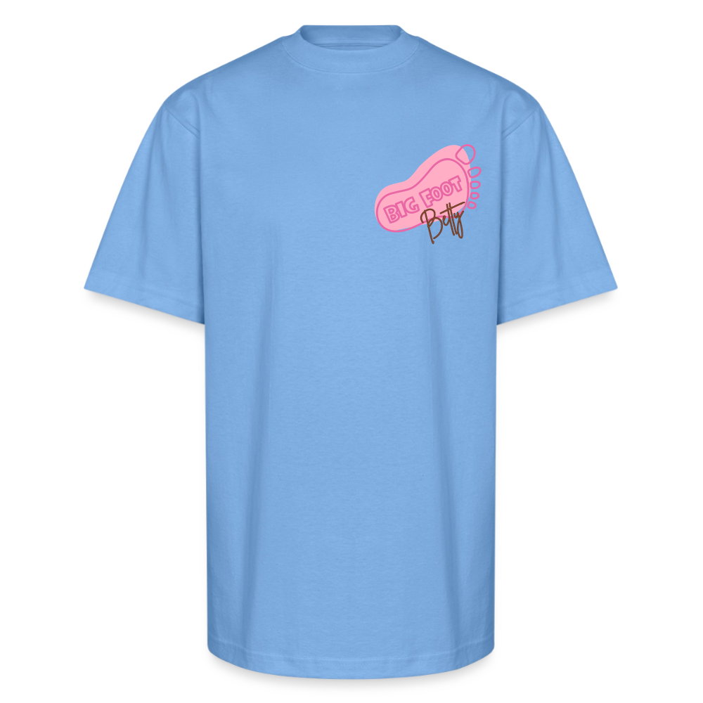 Unisex Oversized Heavyweight T-Shirt - BFB FootPrint - sky blue